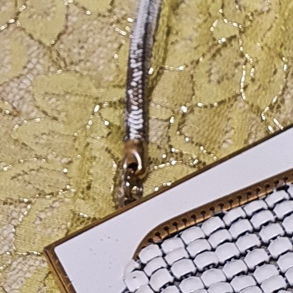 🤎 1968 Vintage GLOMESH White Evening Bag 🤎 - Picture 4 of 6
